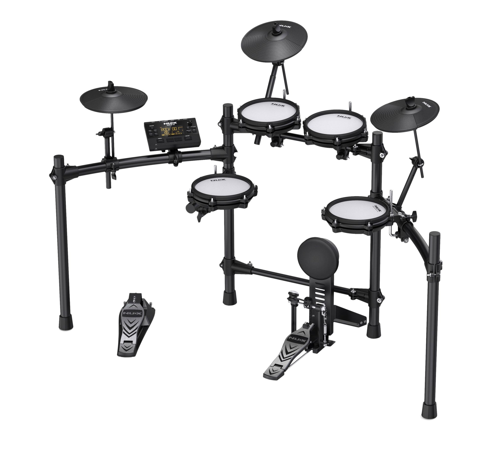 NUX DM-210 - Mesh-Head Digital Drum Kit - Black Finish