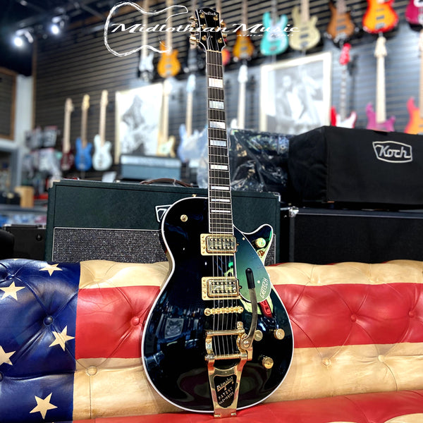 Gretsch G6228TG Players Edition Jet BT w/Bigsby & Gold Hardware + Case - Midnight Sapphire Finish