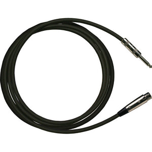 RapcoHorizon - HZ Microphone Cable - XLR Female To 1/4" Male (10' Black) (RHZ-10)