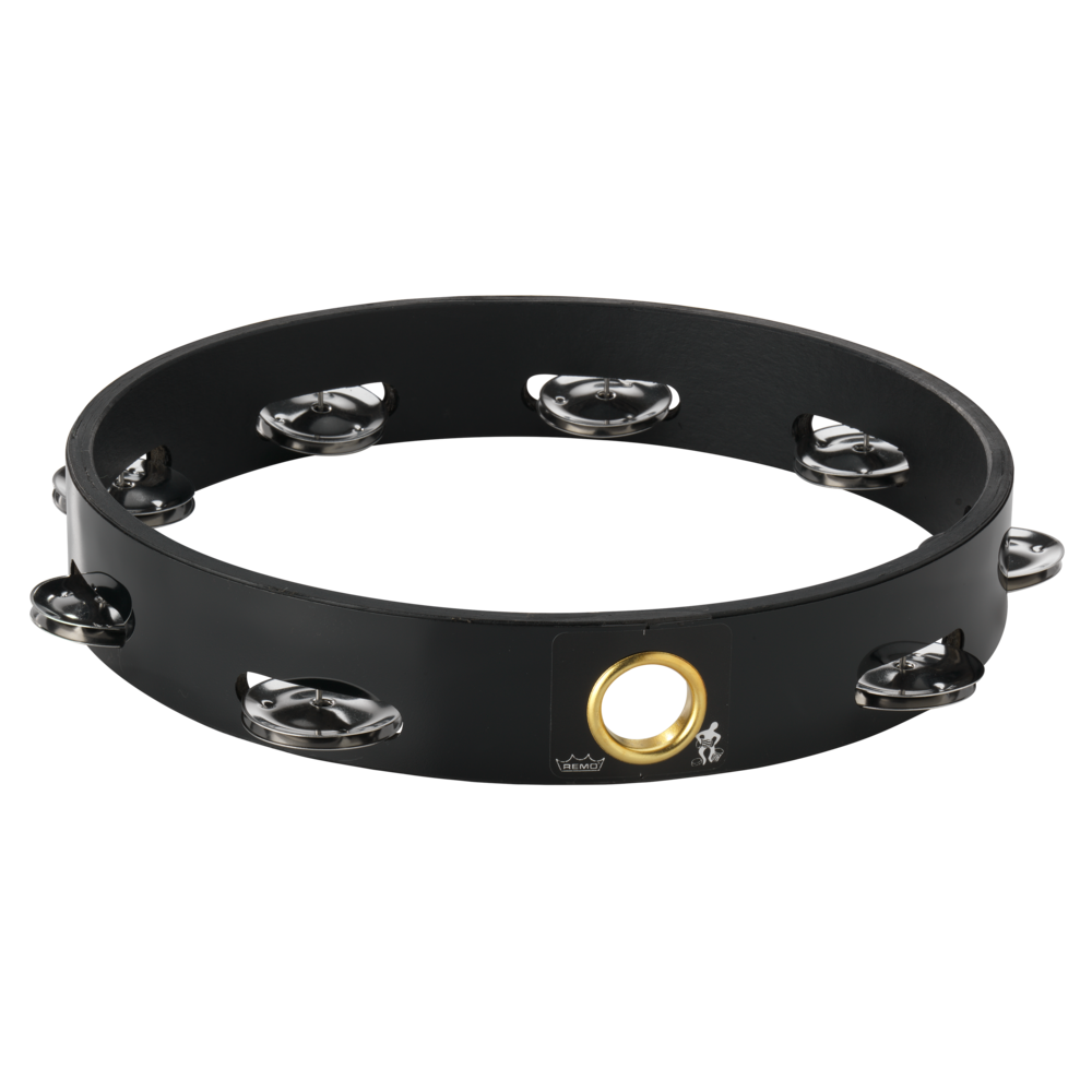 Remo - TA-6110-70 - 10" Single Row Headless Tambourine - Quadura Black