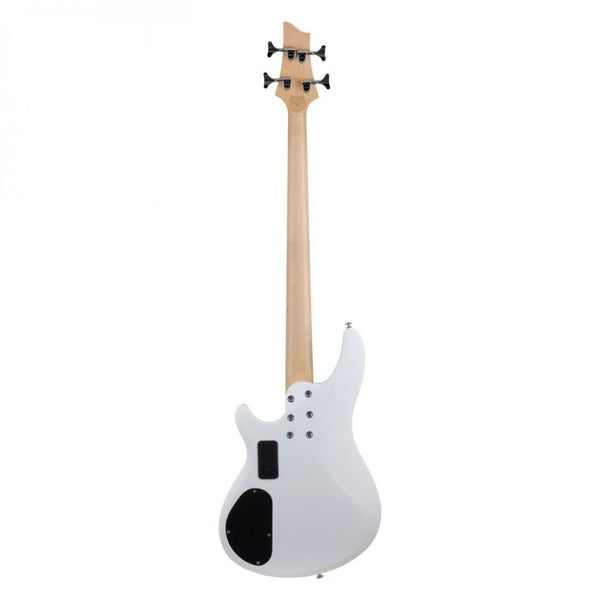 Schecter C-4 Deluxe Bass Guitar - 4-String Active Bass - Satin White Finish