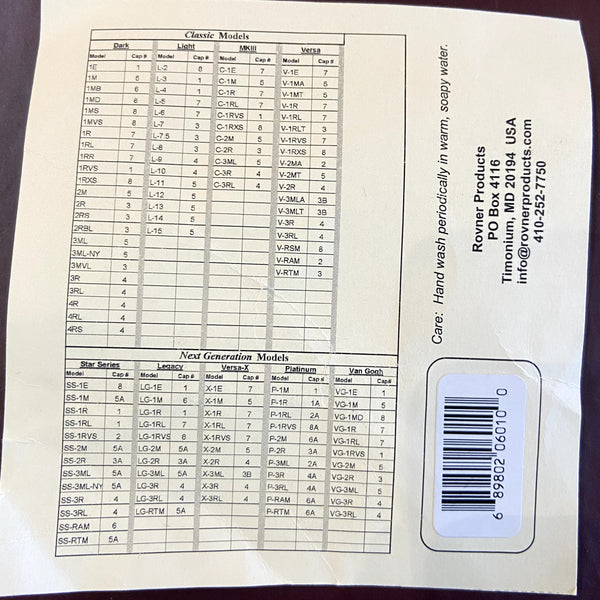 Rovner Mouthpiece Cap Size #1 (For Select Rovner Mouthpieces)