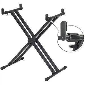 Yamaha YKA7500 - Professional Double Braced X-Style Keyboard Stand - Black Finish