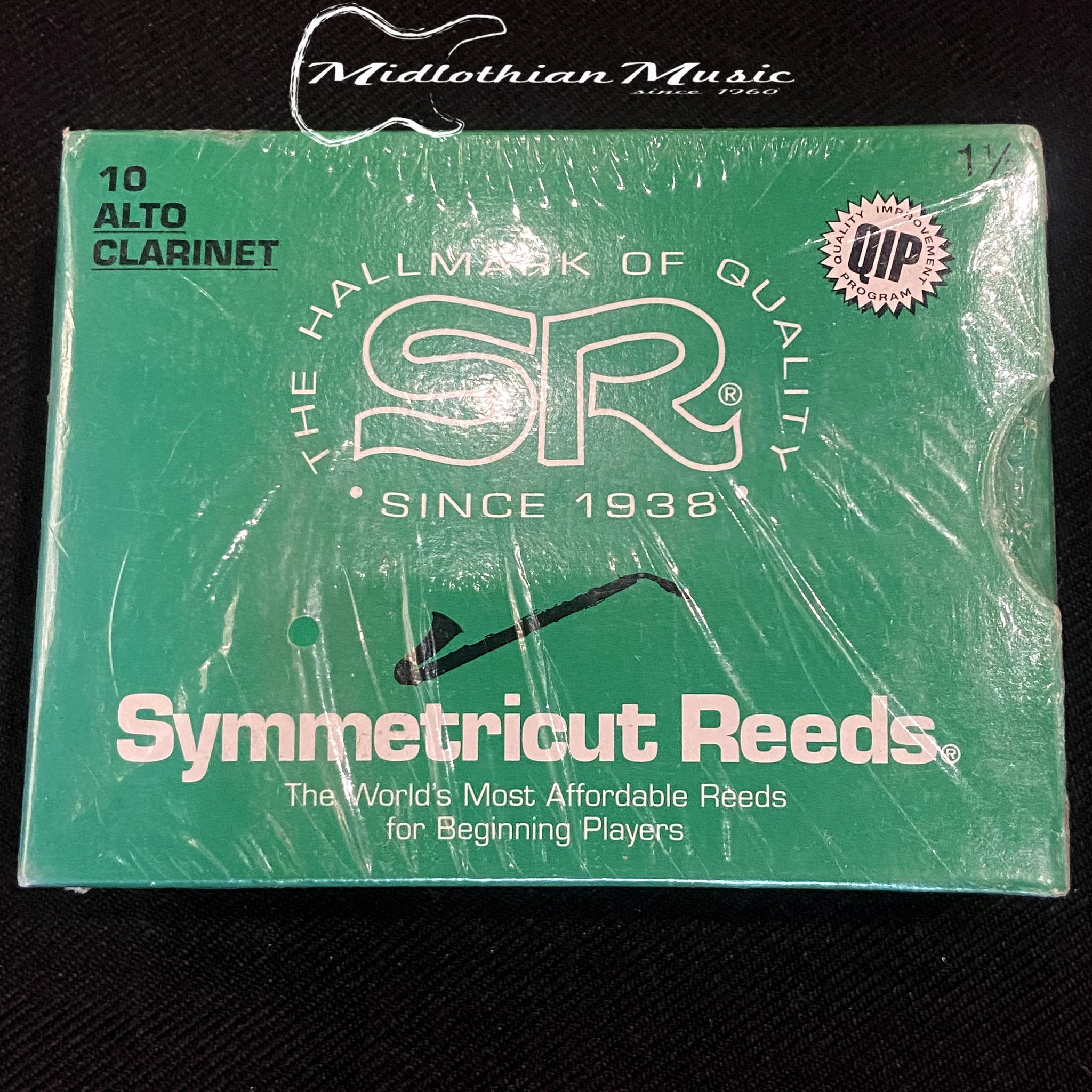 Rico Symmetricut Reeds - 10 Alto Clairnet Reeds - Size 1.5 - New Old Stock!