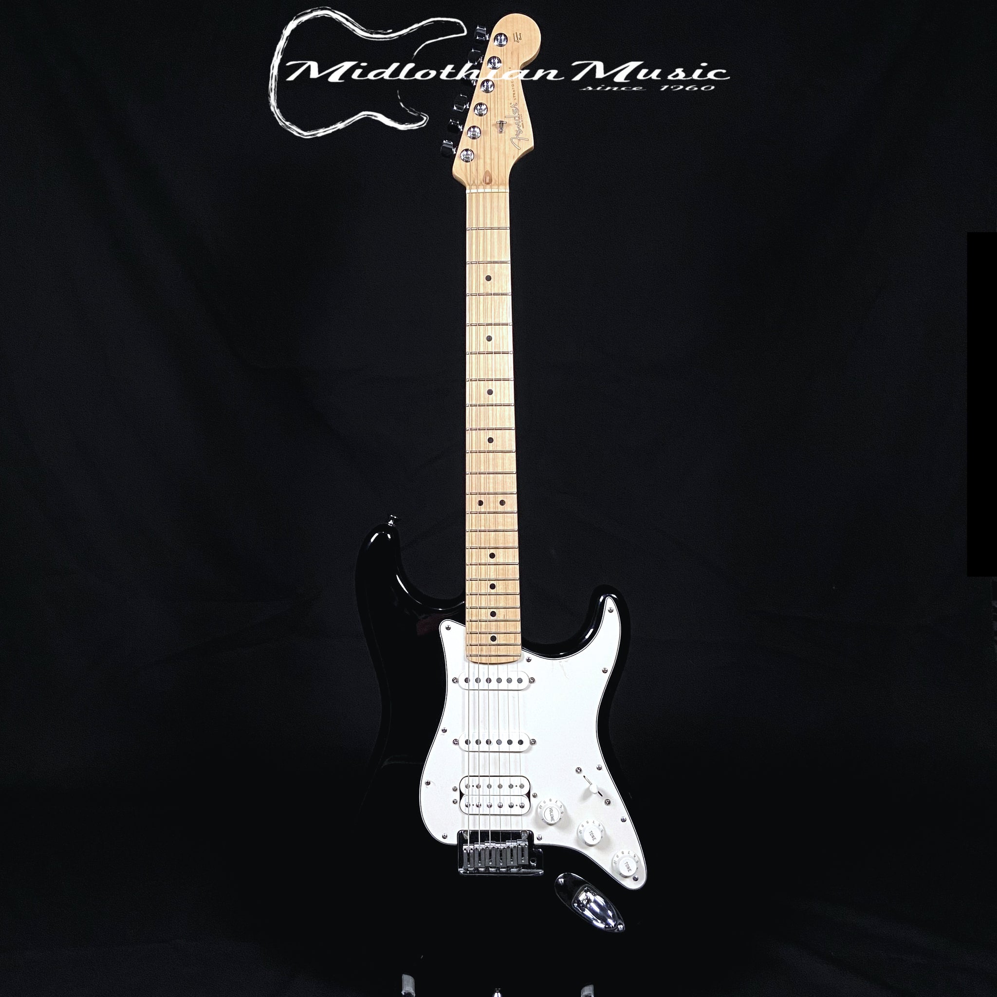 Fender USA 2004 Stratocaster Standard HSS w/S1 Switch - Black Finish w/Original Fender Case USED