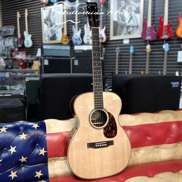 Larrivee OM-44-R - Acoustic/Electric Guitar Rosewood & Bear Claw Spruce Top w/Element VTC Pickup & Case (136642)