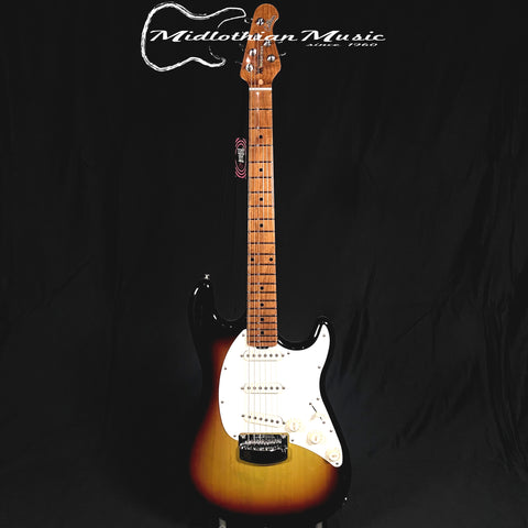 Ernie Ball Music Man - BFR Nitro Cutlass Classic '58 Solidbody Electric Guitar - 58 Burst (Semi Opaque 3-Tone Sunburst) w/Case