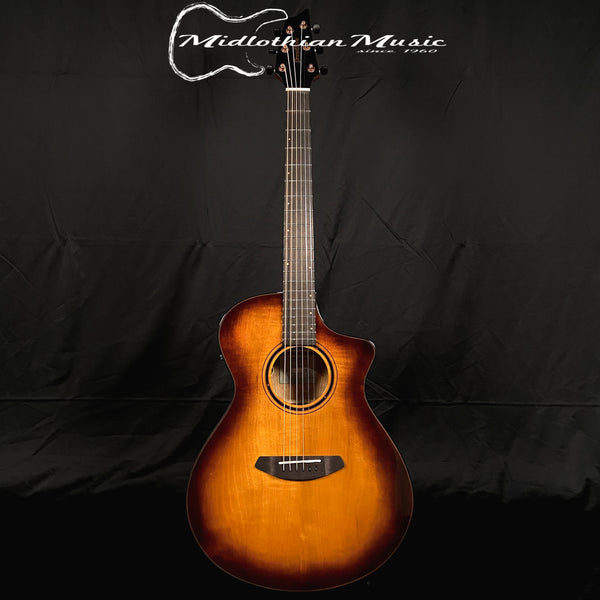 Breedlove ECO Pursuit Exotic S Concert CE Acoustic-Electric Guitar - Tiger's Eye Myrtlewood Gloss Finish