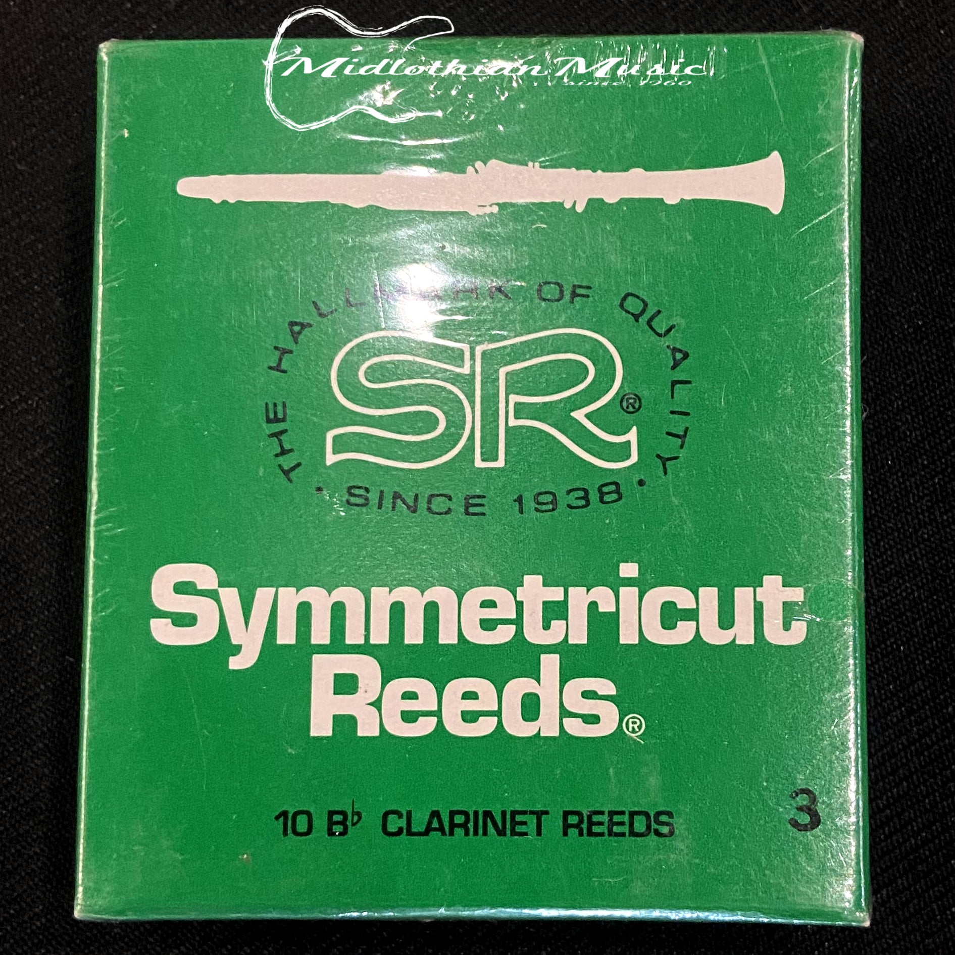 Rico Symmetricut Reeds - 10 Bb Clarinet Reeds - Size 3.0 - New Old Stock!