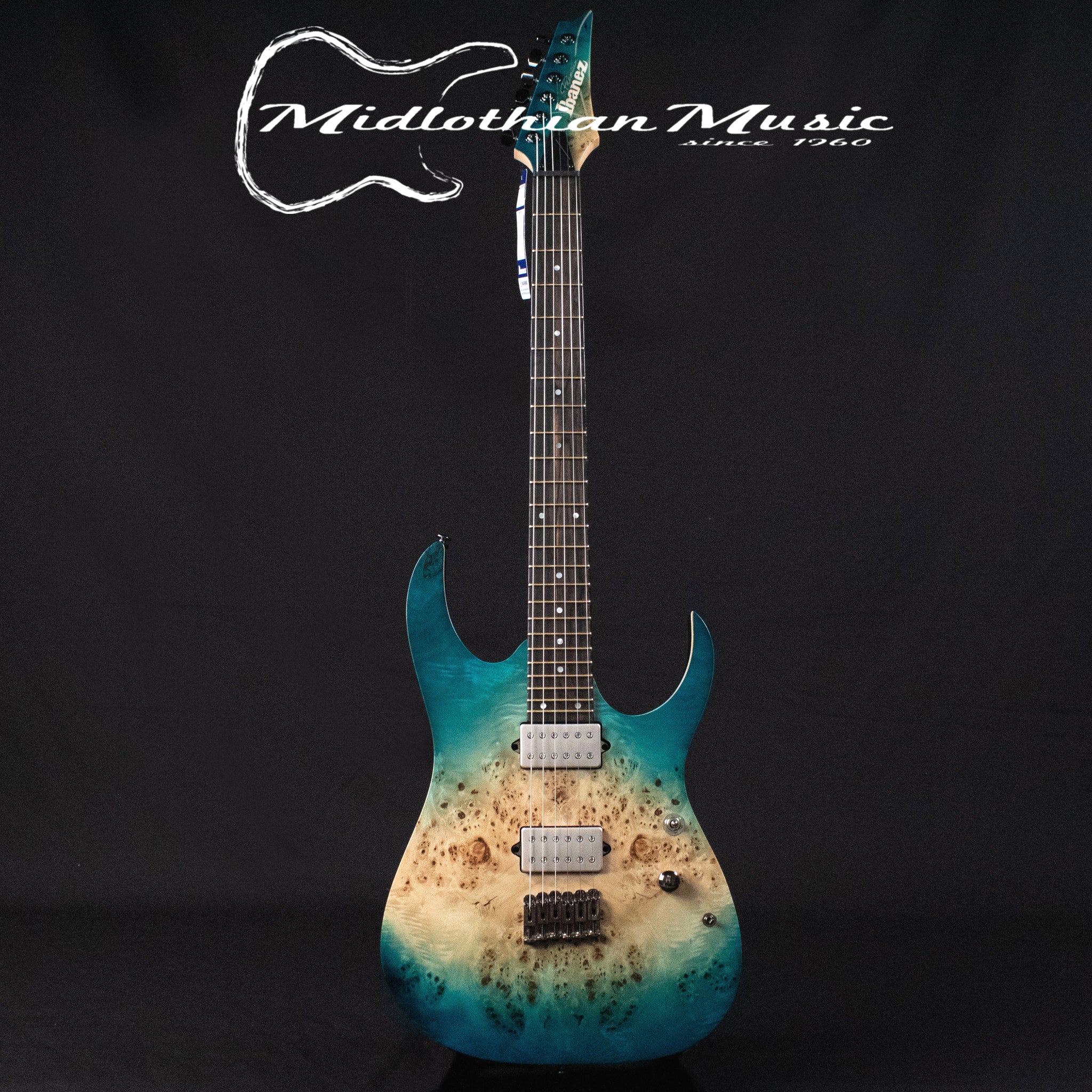 Ibanez Premium RG1121PB - Caribbean Islet Flat Finish w/Gig Bag (Display Model/Discounted)