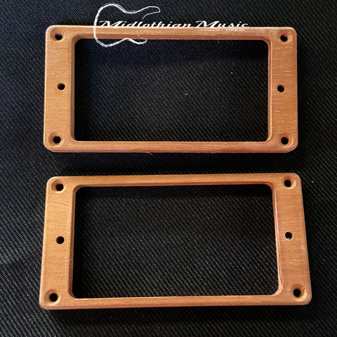 Guilford Guitars - Flat Mahogany Pickup Rings w/Light Stain - Guitar Accessories