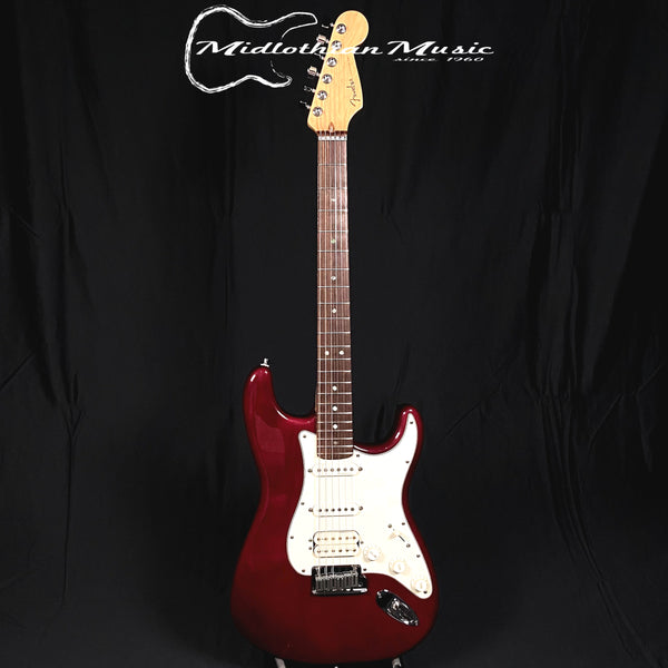 Fender 1998 USA Deluxe Stratocaster - Red Transparent Gloss Finish w/Case USED