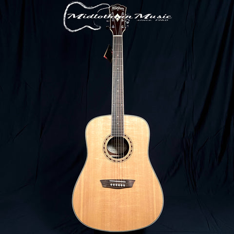 Washburn WD10SLH - Heritage Series - Left Handed Acoustic Guitar - Natural Gloss Finish