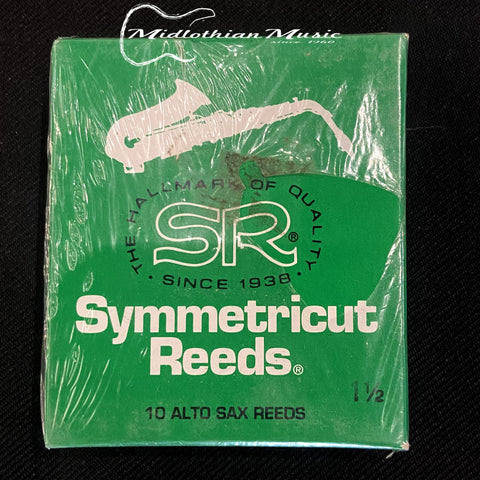 Rico Alto Sax Symmetricut Reeds - Size 1.5 - 10-Pack - New Old Stock!