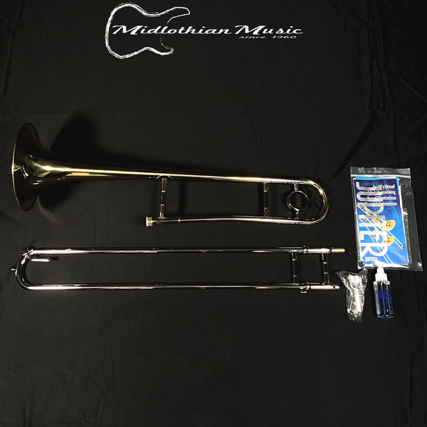 Jupiter JSL-432L Laquered Brass Trombone - New! w/Case & Accessories