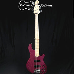 Lakland Skyline 55-OS - 5-String Bass - Transparent Purple Finish