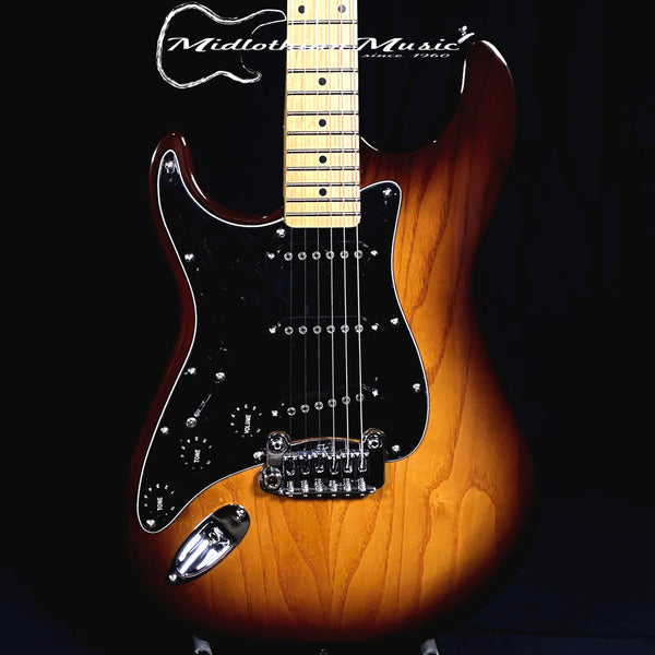 G&L Tribute Series - S500 - Left Handed Electric Guitar - 3-Tone Tobacco Sunburst Gloss Finish