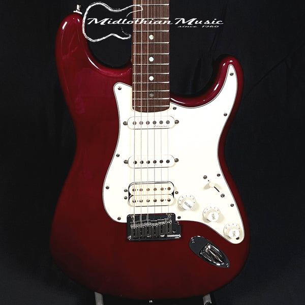 Fender 1998 USA Deluxe Stratocaster - Red Transparent Gloss Finish w/Case USED