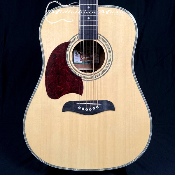 Oscar Schmidt By Washburn - OG2NLH - 6-String Left Handed Acoustic Guitar - Natural Gloss Finish