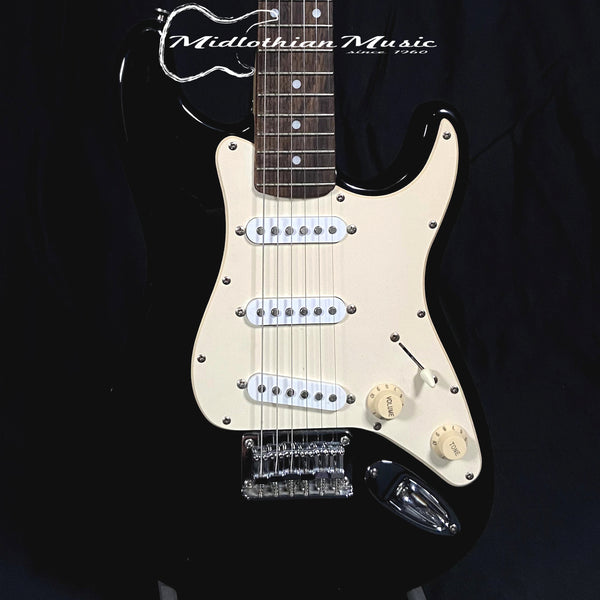 Fender - Squier Mini (3/4 Size) Stratocaster Electric Guitar - Black Finish w/Laurel Fingerboard USED