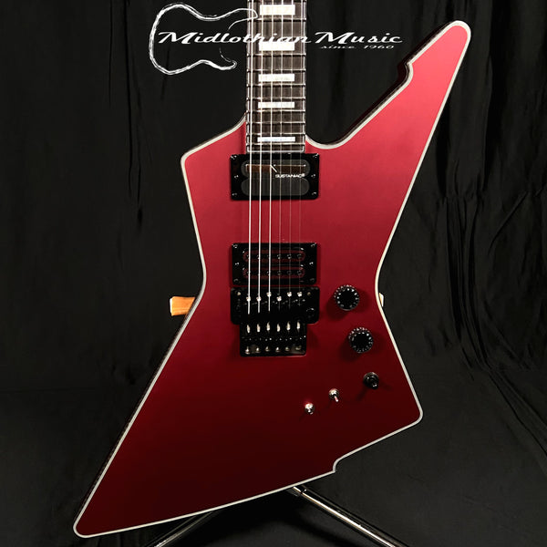 Schecter E-1 FR S (Floyd Rose + Sustainac) Special-Edition Electric Guitar - Satin Candy Apple Red Finish