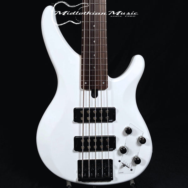 Yamaha TRBX305 Bass Guitar 5-String Bass - White Gloss Finish