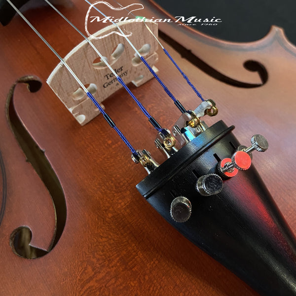 Knilling 4/4 Violin - 5K Knilling Bucharest Outfit (Bow & Case) w/Free Setup - Natural Satin Finish