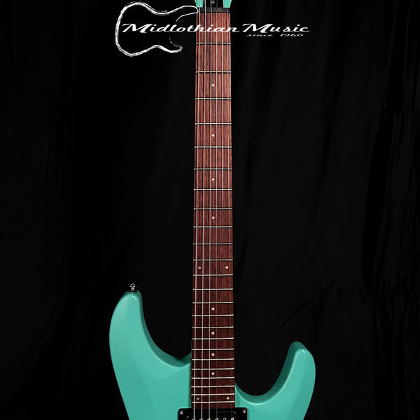 Schecter C-6 Deluxe - 6-String Right Handed Electric Guitar - Satin Aqua Finish