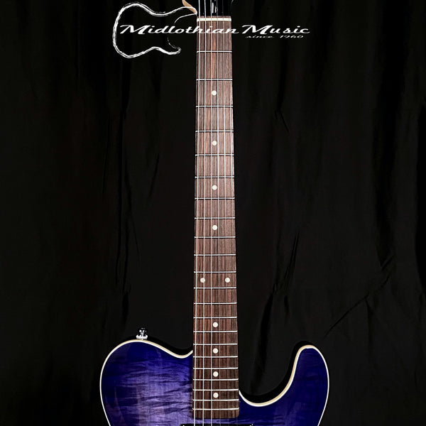 G&L Tribute ASAT Deluxe w/Carved Top - Bright Blue Burst Gloss Finish