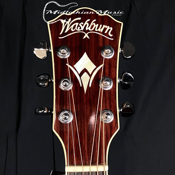 Washburn WD10SLH - Heritage Series - Left Handed Acoustic Guitar - Natural Gloss Finish