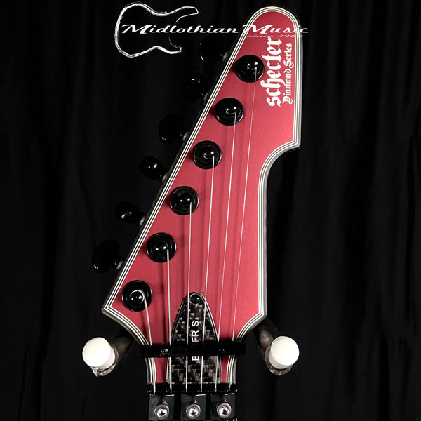 Schecter E-1 FR S (Floyd Rose + Sustainac) Special-Edition Electric Guitar - Satin Candy Apple Red Finish