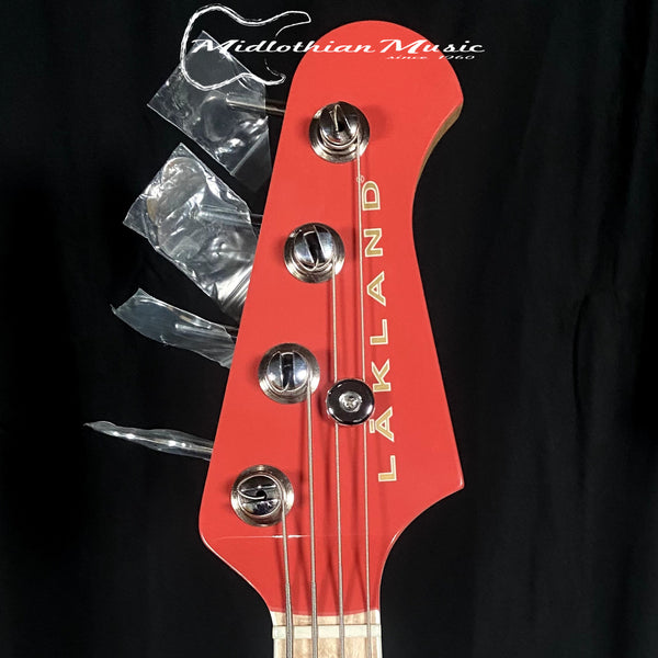 Lakland USA 44-60 Custom Jazz Bass - 4-String - Coral Gloss Finish w/Case DISCOUNTED