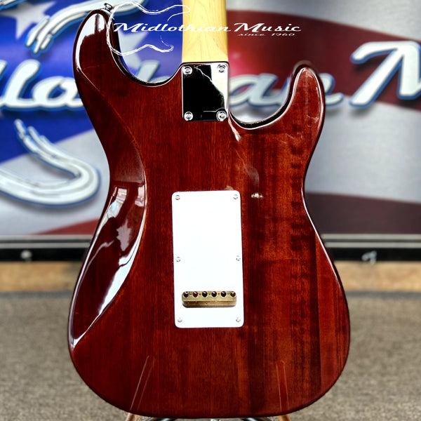 G&L Tribute Series - S500 - Left Handed Electric Guitar - 3-Tone Tobacco Sunburst Gloss Finish