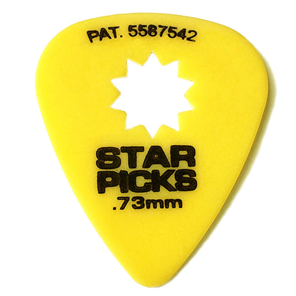 Star Picks - For Guitar, Bass Or More! (Pack Of 12, Choose Your Size)