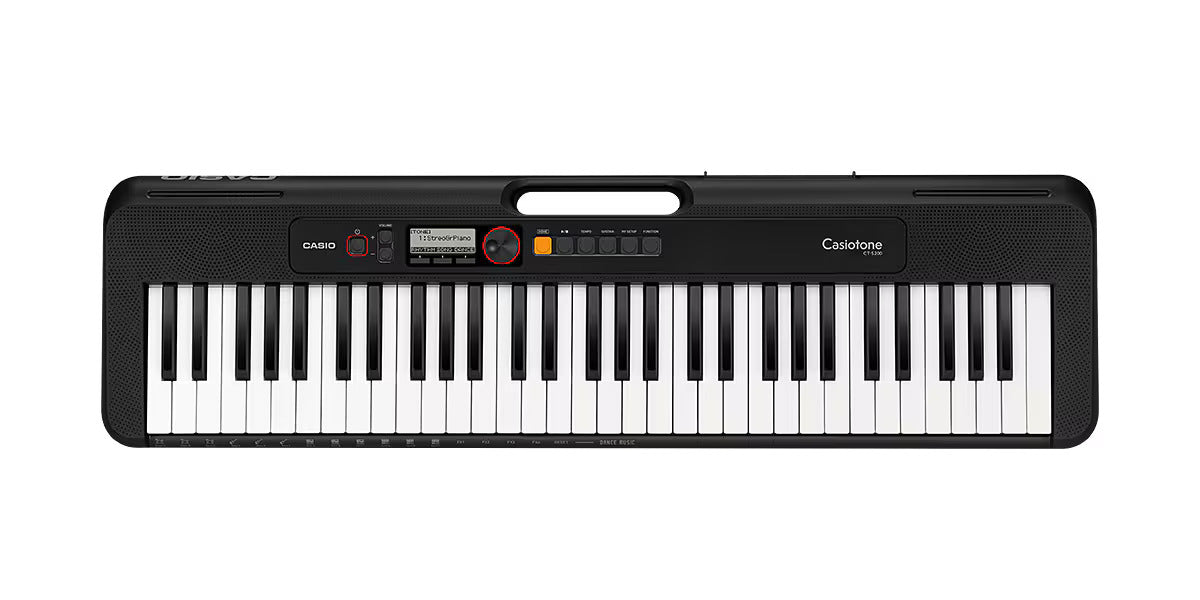 Casio CT-S200BK Casiotone - 61 Key Keyboard - Black Finish w/Power Supply & Music Rest