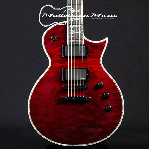 ESP LTD EC-1000 Electric Guitar - Transparent Black Cherry Gloss Finish