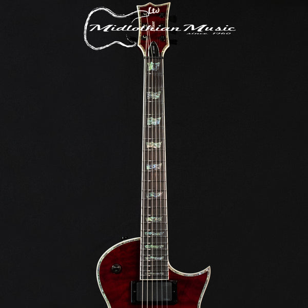 ESP LTD EC-1000 Electric Guitar - Transparent Black Cherry Gloss Finish