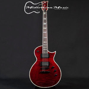 ESP LTD EC-1000 Electric Guitar - Transparent Black Cherry Gloss Finish