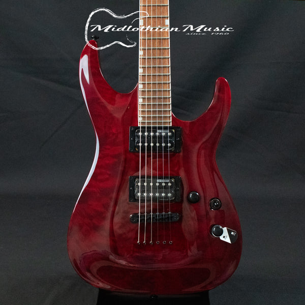 ESP LTD MH-200 QM NT - Transparent Black Cherry Gloss Finish