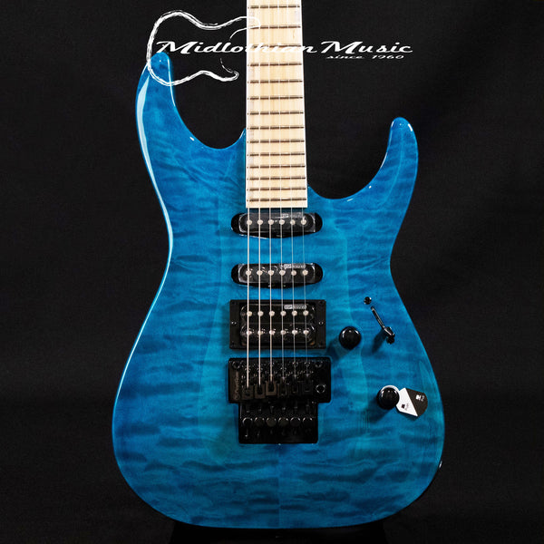 ESP LTD MH-203QM - See Through Blue Gloss Finish