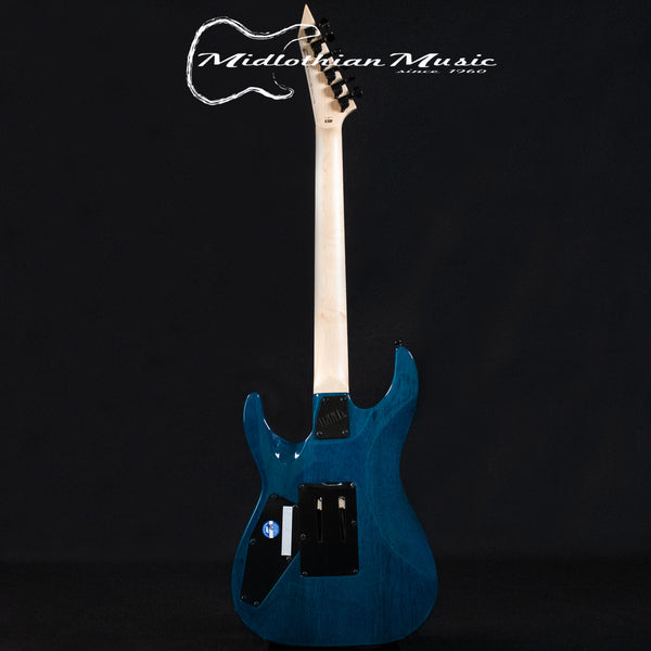 ESP LTD MH-203QM - See Through Blue Gloss Finish