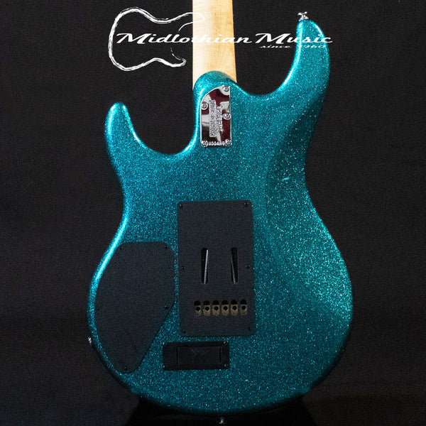 Ernie Ball Luke III - 6-String Electric Guitar - Ocean Sparkle Gloss Finish w/Hardshell EB Case