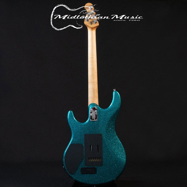 Ernie Ball Luke III - 6-String Electric Guitar - Ocean Sparkle Gloss Finish w/Hardshell EB Case