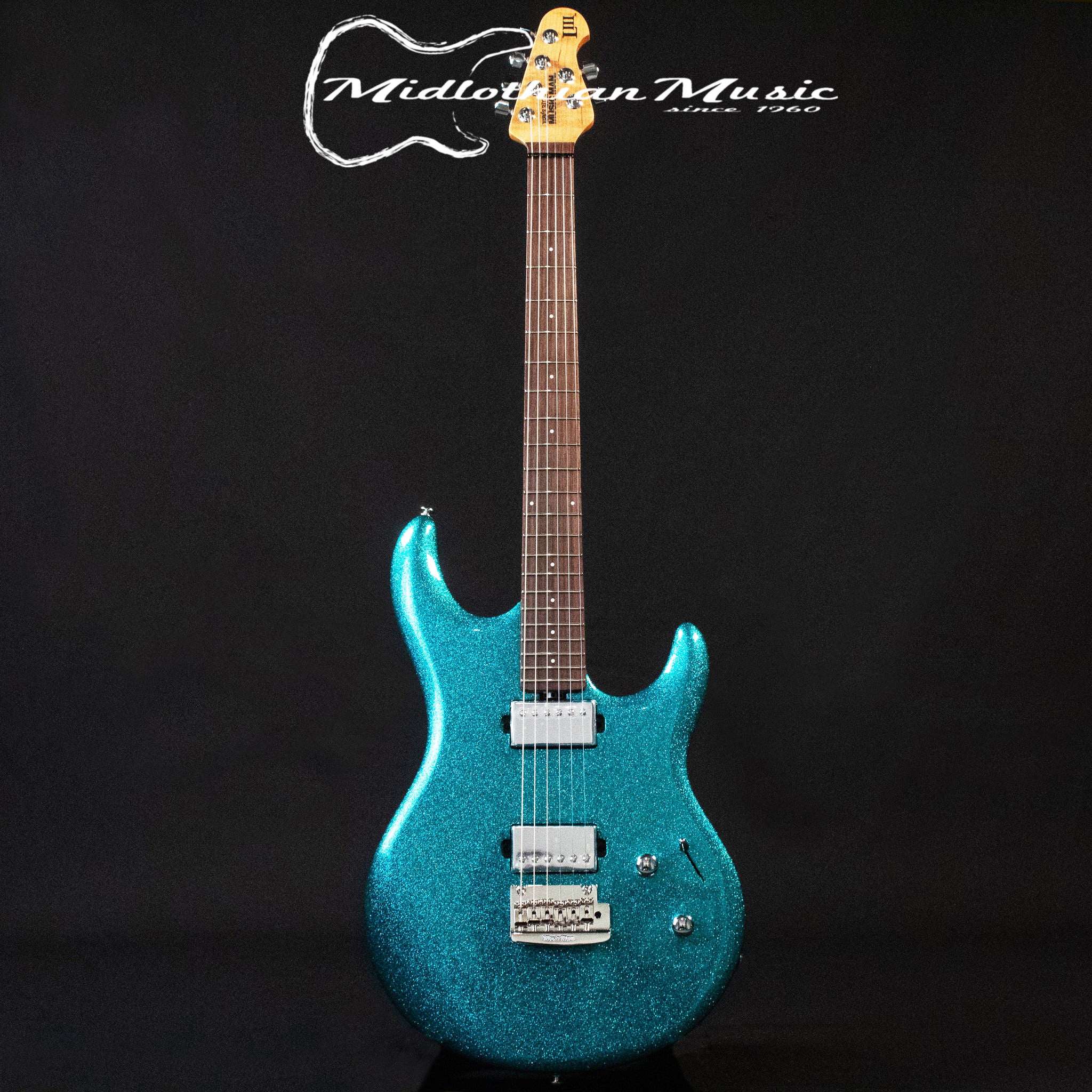 Ernie Ball Luke III - 6-String Electric Guitar - Ocean Sparkle Gloss Finish w/Hardshell EB Case