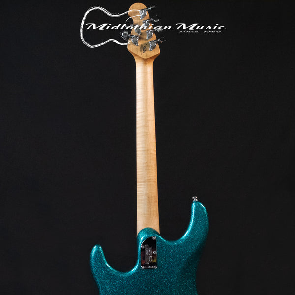 Ernie Ball Luke III - 6-String Electric Guitar - Ocean Sparkle Gloss Finish w/Hardshell EB Case