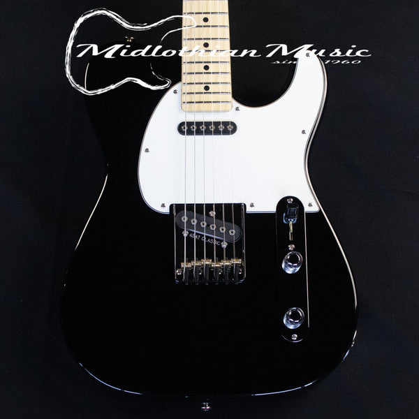 G&L USA Fullerton Deluxe ASAT Classic - Jet Black Gloss Finish w/Gig Bag