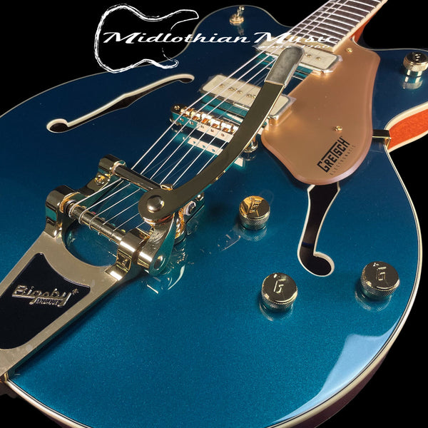 Gretsch Electromatic Pristine LTD - Center Block Double-Cut Semi-Hollow Electric Guitar w/Bigsby - Petrol Blue Finish