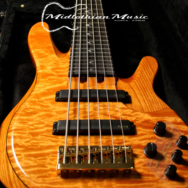 Yamaha John Patitucci TRB Signature Bass Guitar - Amber Gloss Finish - 6-String Bass