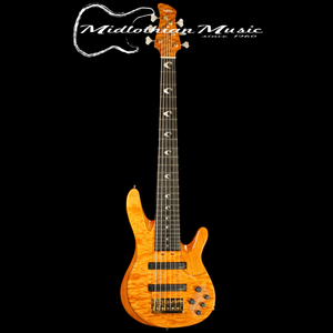 Yamaha John Patitucci TRB Signature Bass Guitar - Amber Gloss Finish - 6-String Bass