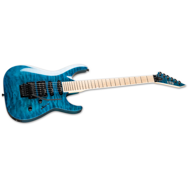 ESP LTD MH-203QM - See Through Blue Gloss Finish